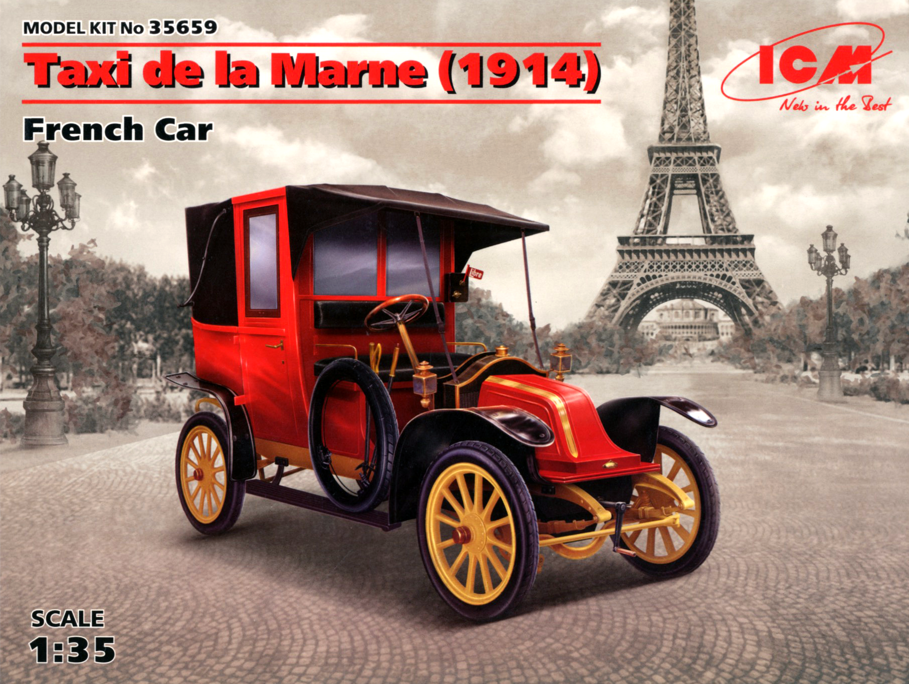 ICM 1/35 Taxi de la Marne (1914), French Car | 4823044404841