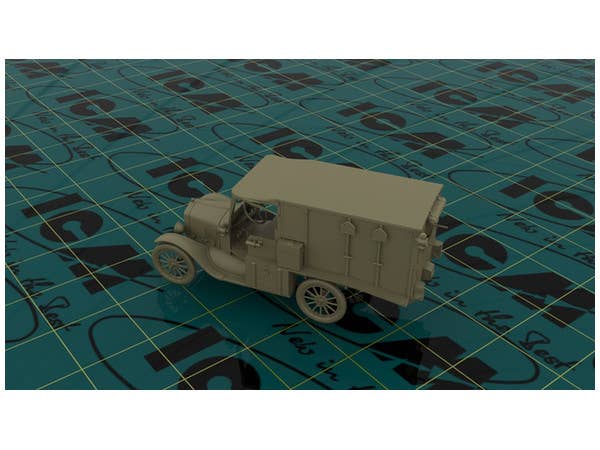 ICM 1/35 Model T 1917 Ambulance, WWI American Car | 4823044404056