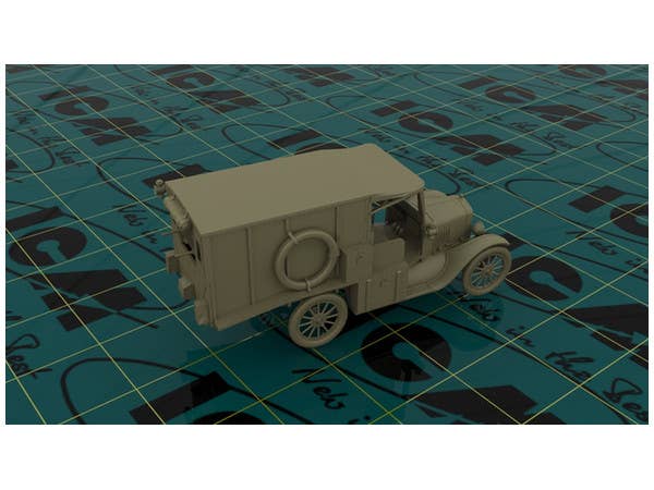 ICM 1/35 Model T 1917 Ambulance, WWI American Car | 4823044404056