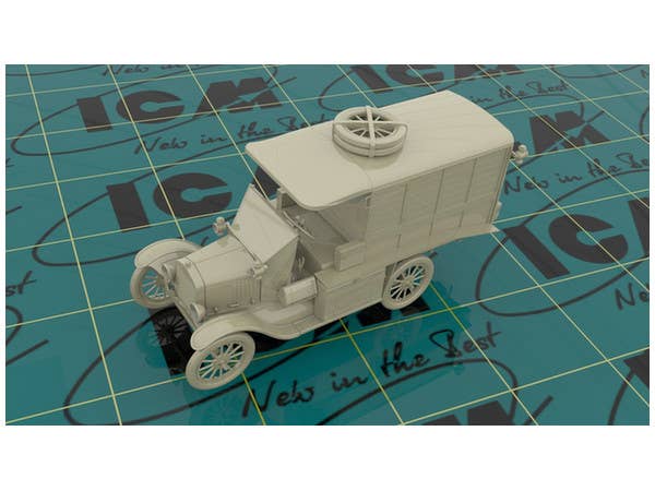 ICM 1/35 Model T 1917 Ambulance (early), WWI AAFS Car | 4823044405121