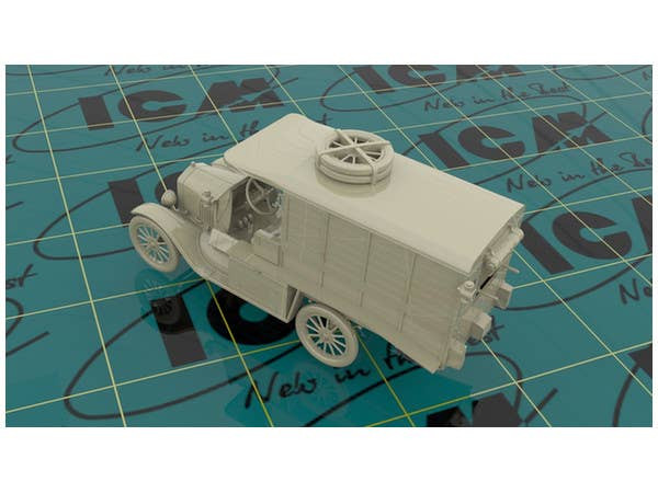 ICM 1/35 Model T 1917 Ambulance (early), WWI AAFS Car | 4823044405121