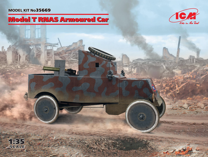 ICM 1/35 Model T RNAS Armoured Car (100% new molds) | 4823044406555