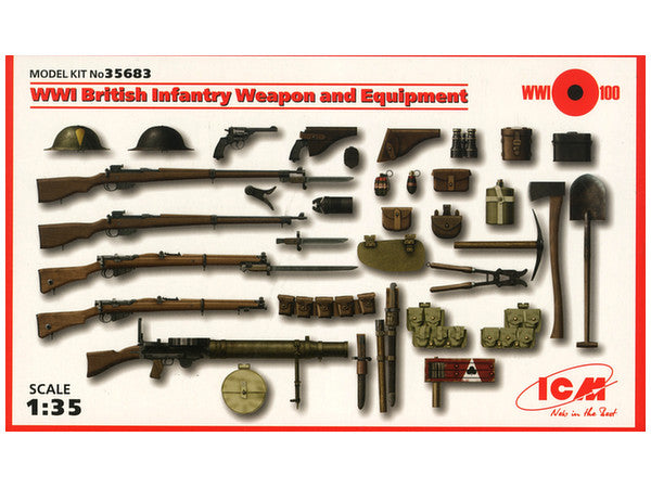 ICM 1/35 WWI British Infantry Weapon and Equipment | 4823044403356