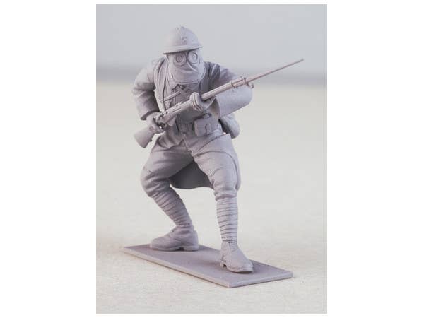 ICM 1/35 French Infantry in Gas Masks (1918) (4 figures) | 4823044404704