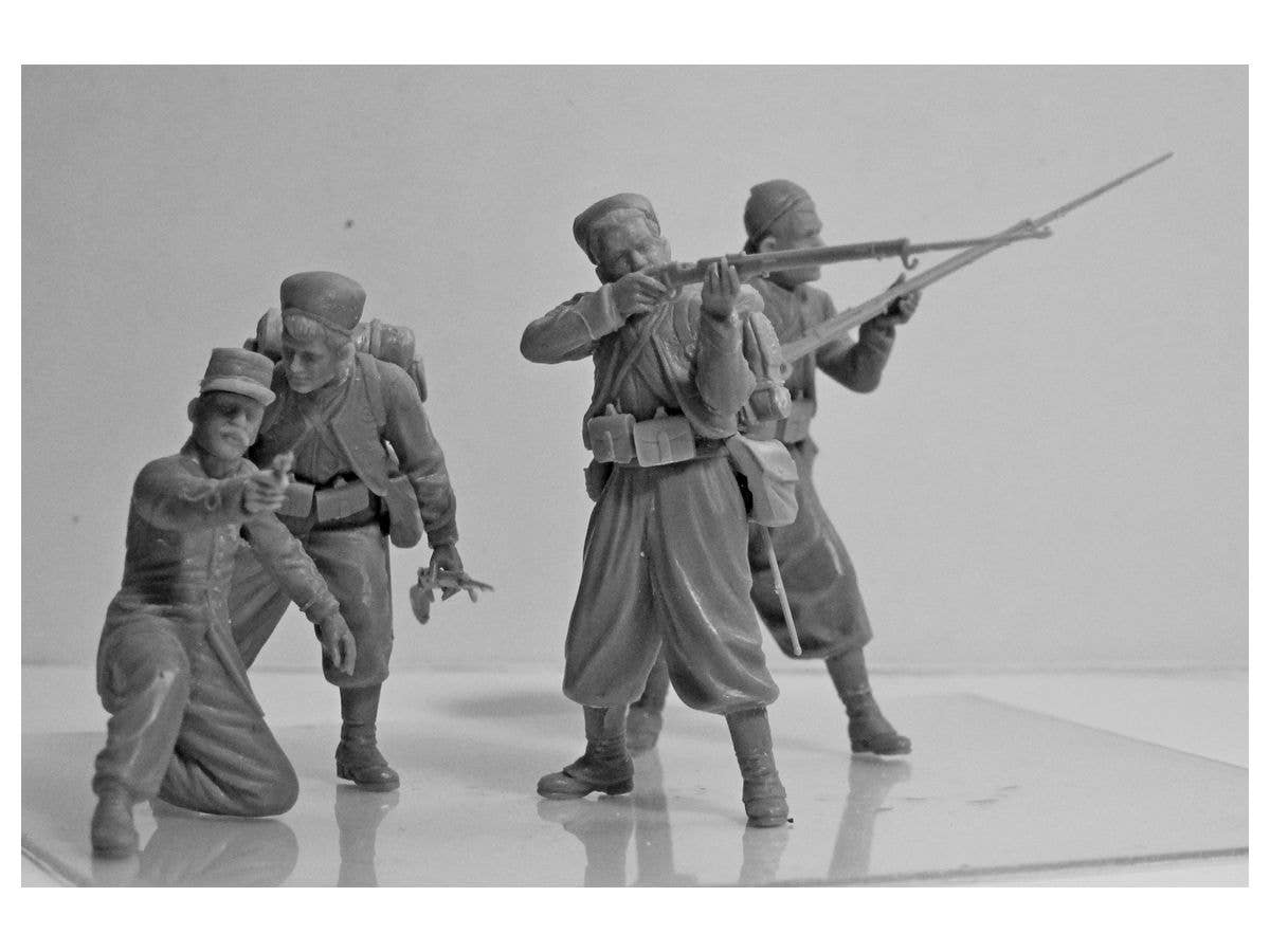 ICM 1/35 French Zouaves (1914) (4 figures)  (100% new molds) | 4823044405572