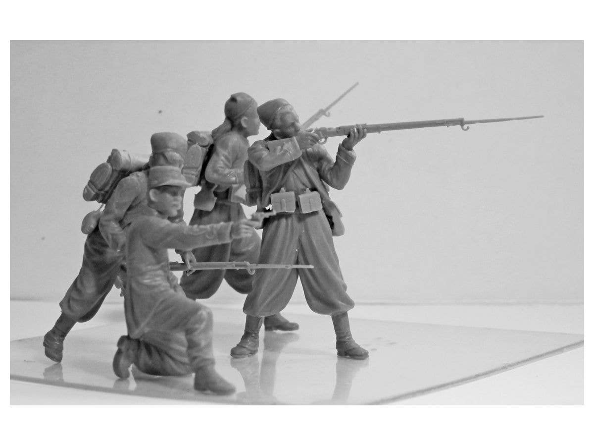 ICM 1/35 French Zouaves (1914) (4 figures)  (100% new molds) | 4823044405572