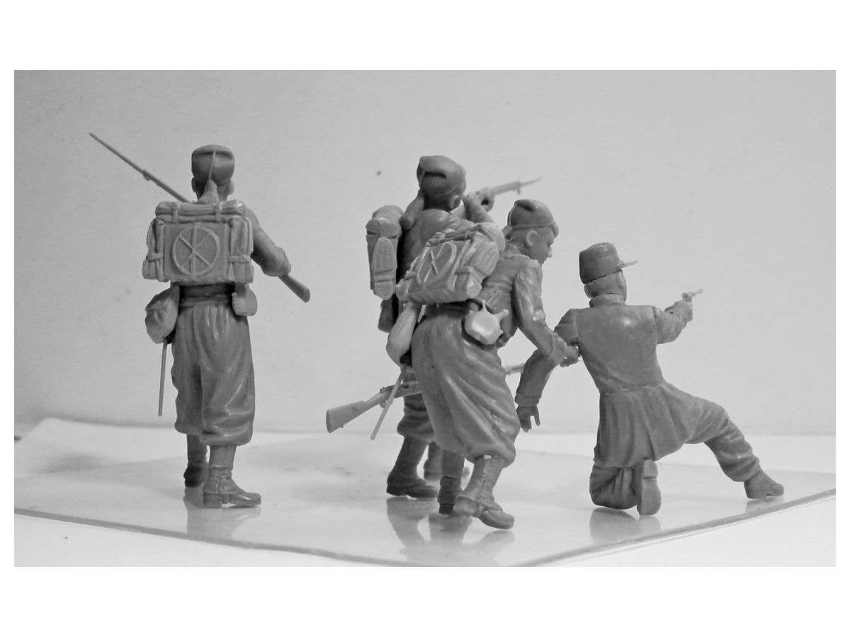 ICM 1/35 French Zouaves (1914) (4 figures)  (100% new molds) | 4823044405572