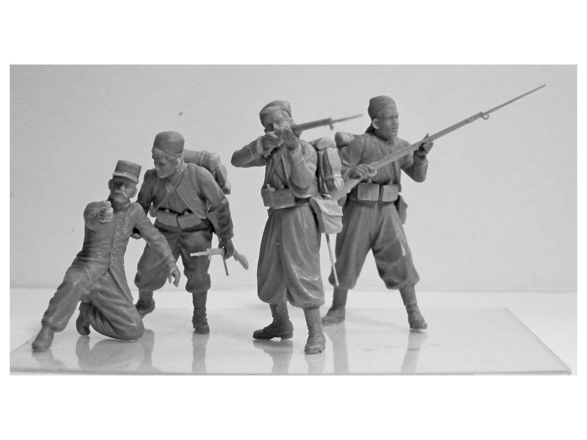 ICM 1/35 French Zouaves (1914) (4 figures)  (100% new molds) | 4823044405572