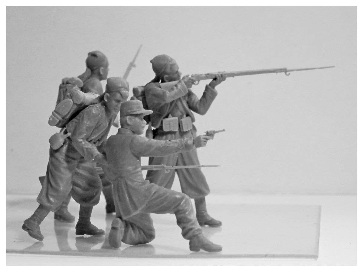 ICM 1/35 French Zouaves (1914) (4 figures)  (100% new molds) | 4823044405572
