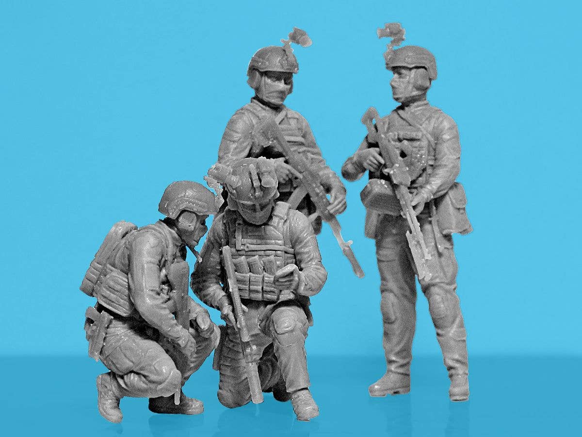 ICM 1/35 "Quietly came, quietly went…", Special Operations Forces of Ukraine (4 figures) (100% new molds), Figure | 4823044409815