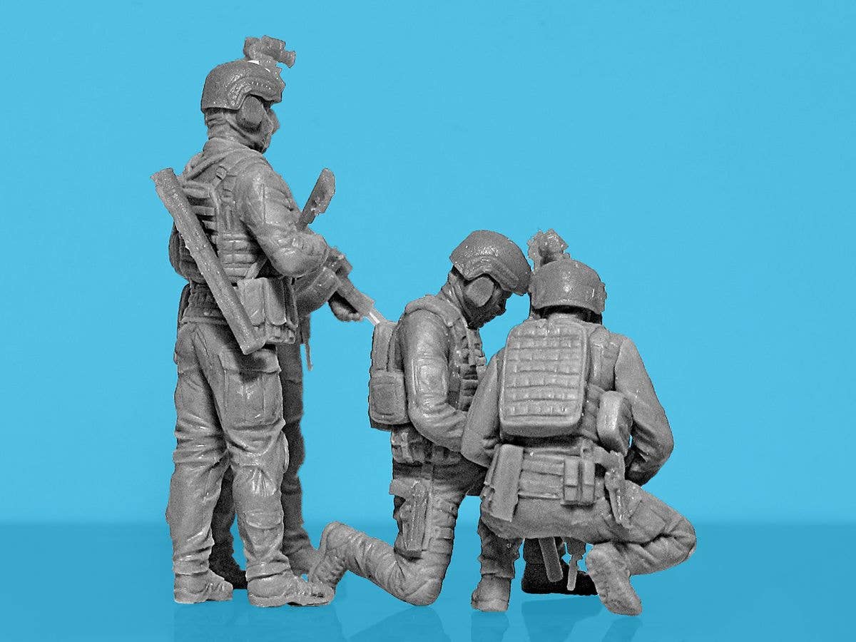 ICM 1/35 "Quietly came, quietly went…", Special Operations Forces of Ukraine (4 figures) (100% new molds), Figure | 4823044409815