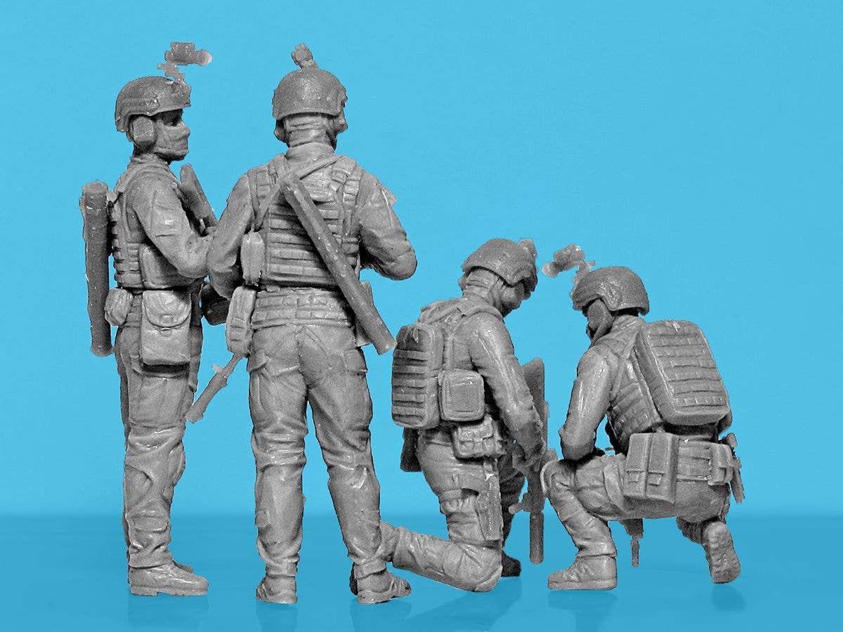 ICM 1/35 "Quietly came, quietly went…", Special Operations Forces of Ukraine (4 figures) (100% new molds), Figure | 4823044409815