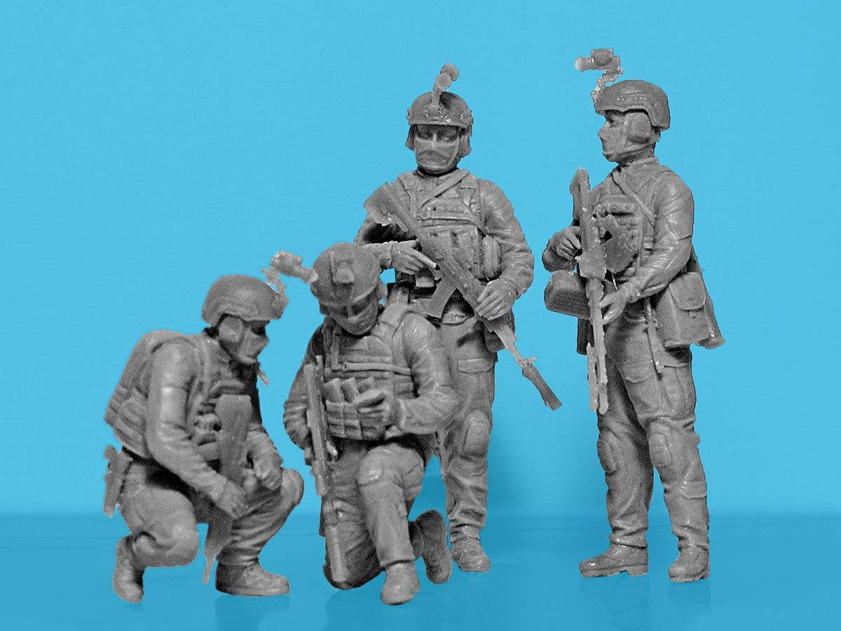 ICM 1/35 "Quietly came, quietly went…", Special Operations Forces of Ukraine (4 figures) (100% new molds), Figure | 4823044409815