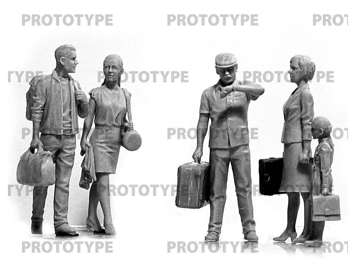 ICM 1/35 Chernobyl#5. Extraction (4 adults, 1 child and luggage) (100% new molds) | 4823044408191