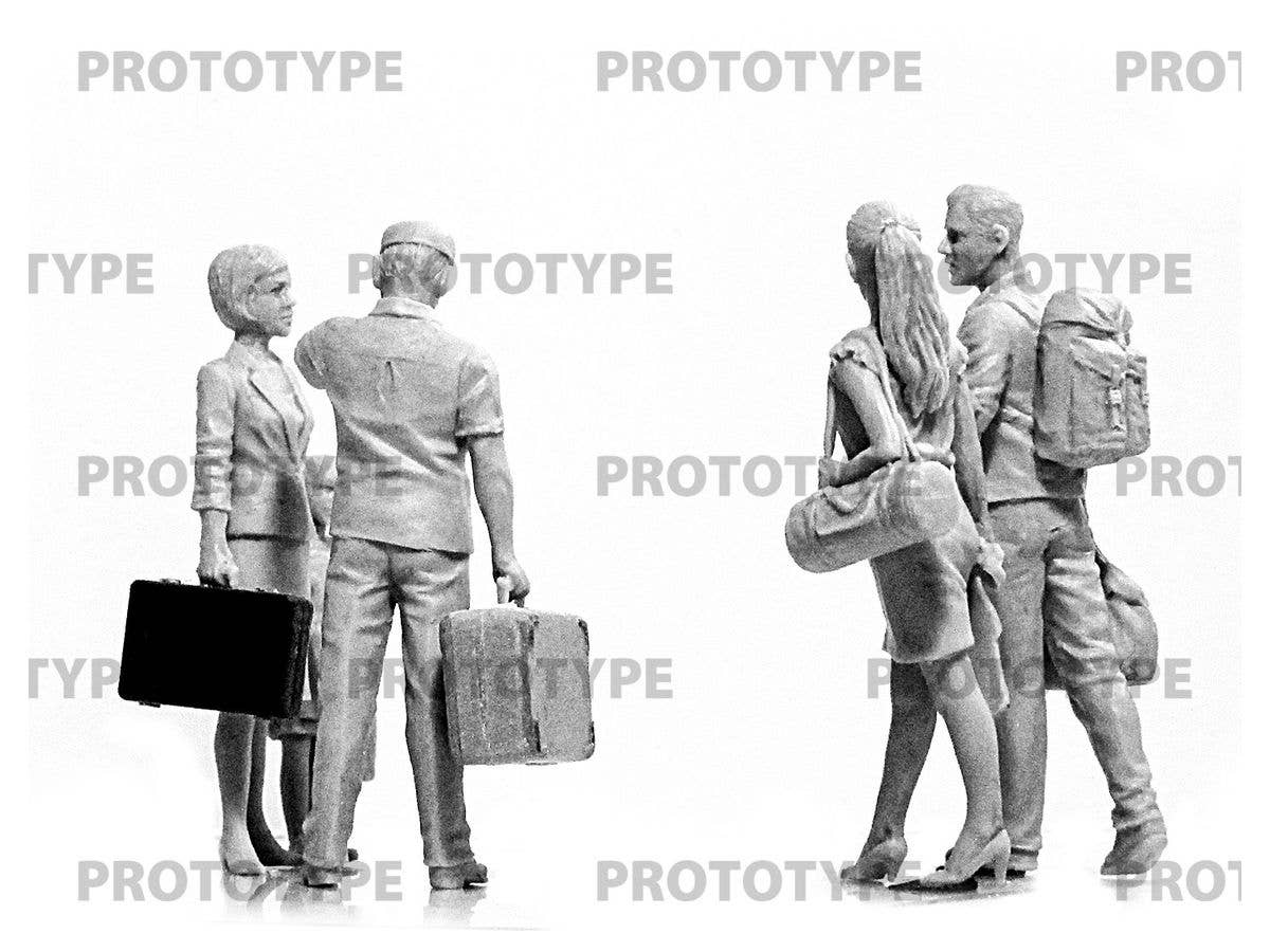 ICM 1/35 Chernobyl#5. Extraction (4 adults, 1 child and luggage) (100% new molds) | 4823044408191