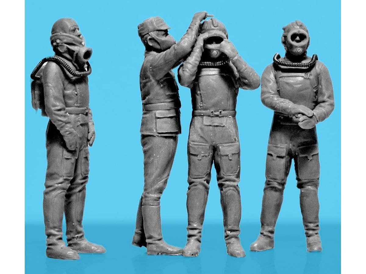 ICM 1/35 Chernobyl#6. Feat of Divers (3 figures) (100% new molds), Figure | 4823044409785