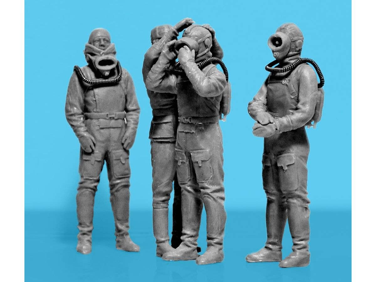 ICM 1/35 Chernobyl#6. Feat of Divers (3 figures) (100% new molds), Figure | 4823044409785