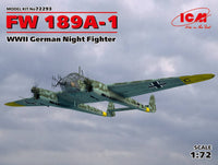 ICM 1/72  FW 189A-1, WWII German Night Fighter | 4823044404339