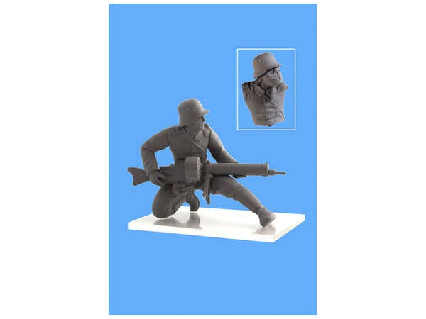 ICM 1/35 German Infantry in Gas Masks (1918) (4 figures) | 4823044404674
