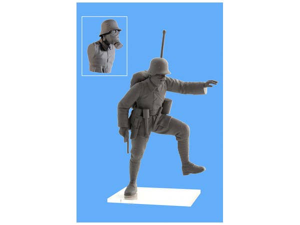 ICM 1/35 German Infantry in Gas Masks (1918) (4 figures) | 4823044404674
