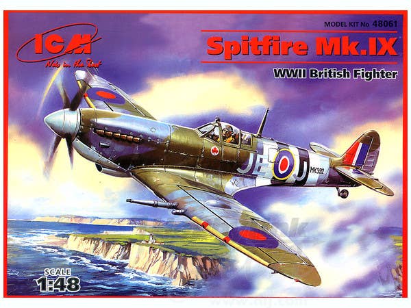 ICM 1/48 Spitfire Mk.IX, WWII British Fighter | 4823044400508
