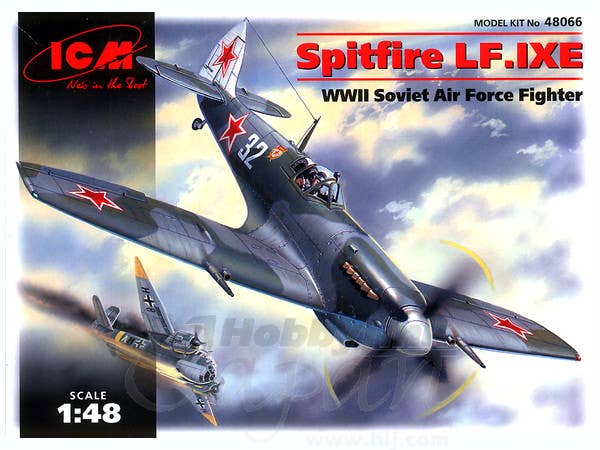 ICM 1/48 Spitfire LF.IXE, WWII Soviet Air Force Fighter | 4823044402250