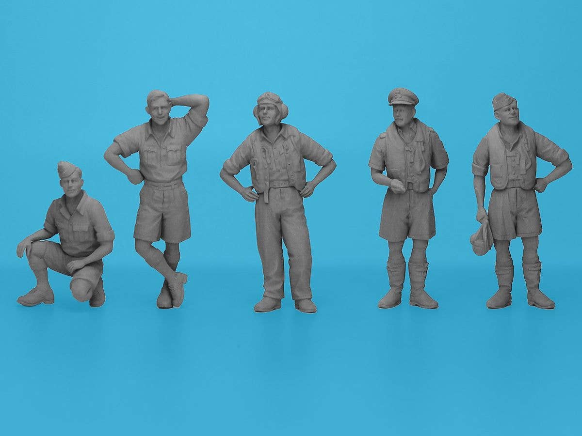ICM 1/48 RAF Pilots in Tropical Uniforms (1941-1945) (100% new molds), Figure | 4823044409754