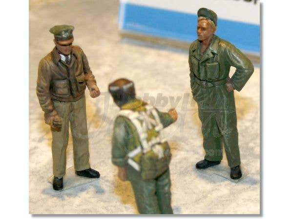 ICM 1/48 USAAF Pilots and Ground Personnel (1941-1945)  (5 figures - 3 pilots, 2 mechanics) | 4823044400423