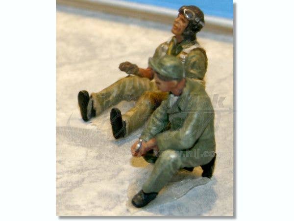 ICM 1/48 USAAF Pilots and Ground Personnel (1941-1945)  (5 figures - 3 pilots, 2 mechanics) | 4823044400423