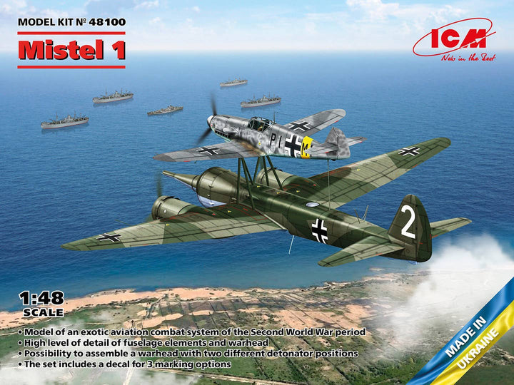 ICM 1/48 Mistel 1, WWII German Composite Aircraft | 4823044409488