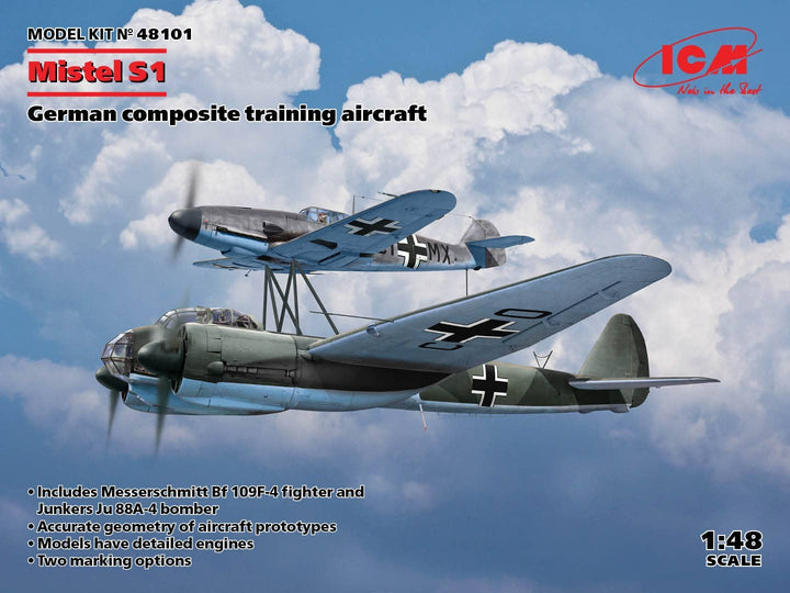 ICM 1/48 Mistel S1, German Composite Training Aircraft | 4823044408481