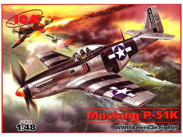 ICM Mustang P-51K, WWII American Fighter | 4823044401062
