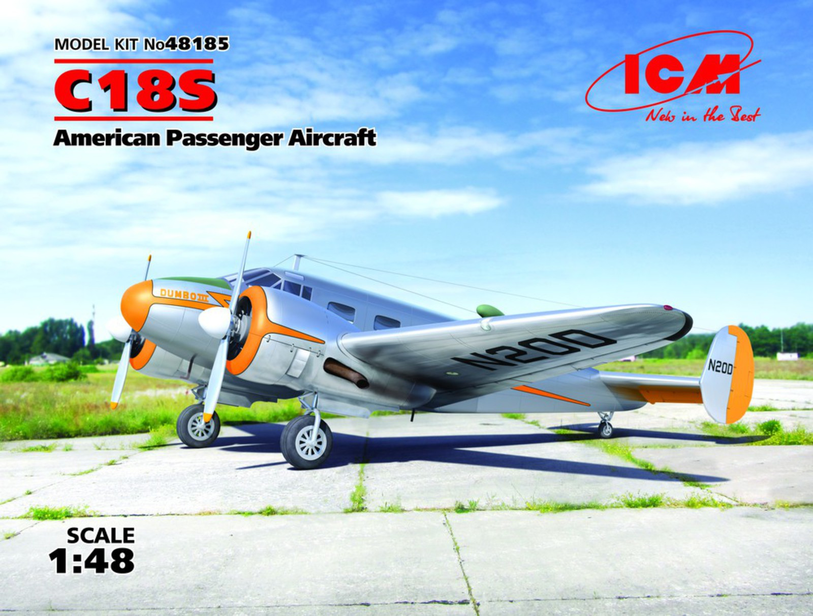 ICM 1/48 C18S, American Passenger Aircraft | 4823044404865