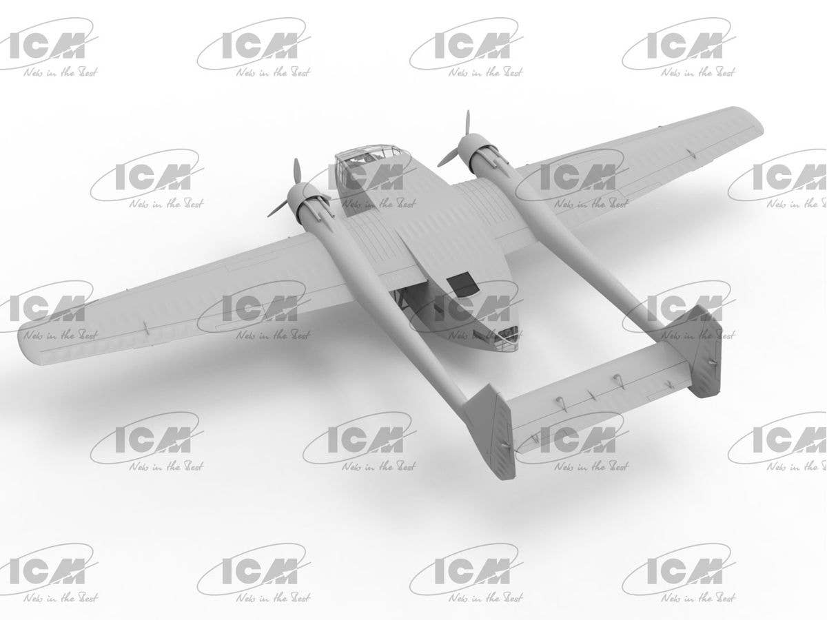 ICM 1/48 Gotha Go 244B-2, WWII German Transport Aircraft | 4823044409471