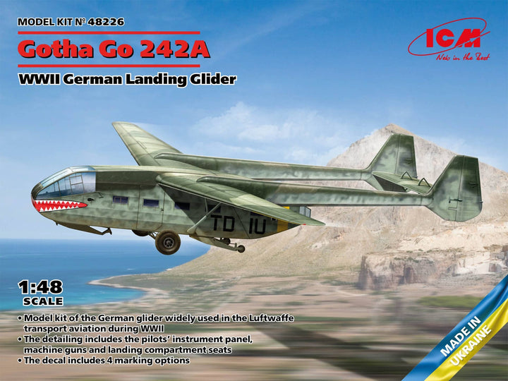 ICM 1/48 Gotha Go 242A, WWII German Landing Glider | 4823044407705