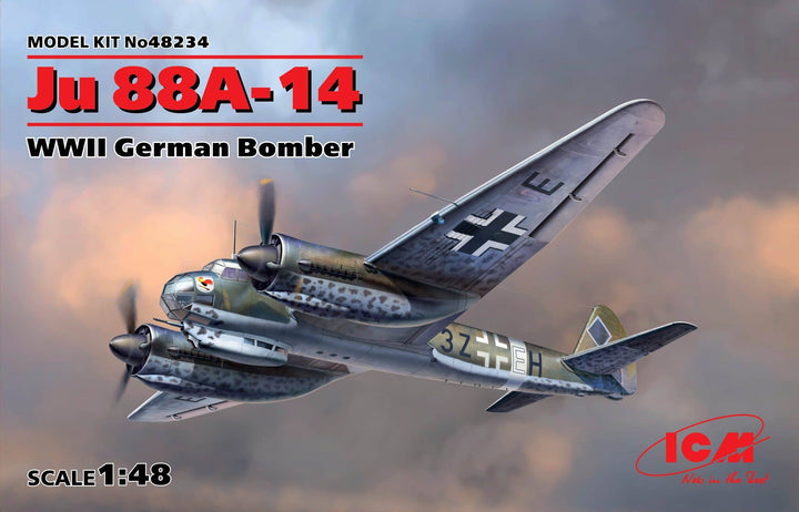 ICM 1/48 Ju 88A-14, WWII German Bomber | 4823044404278