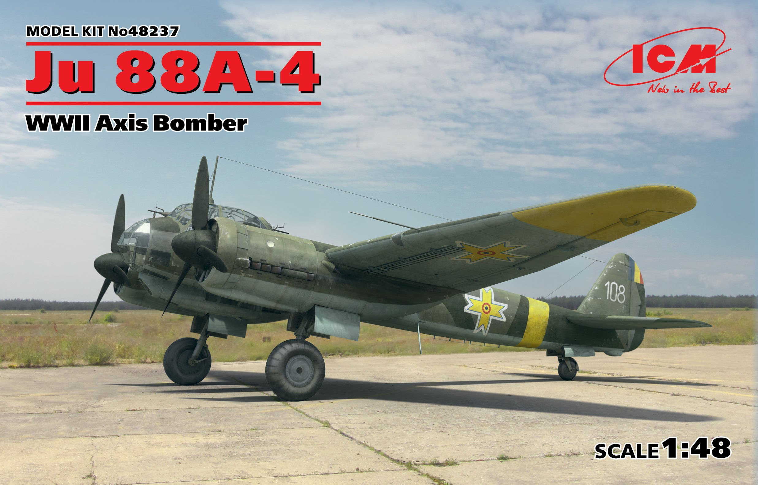 ICM Ju 88A-4, WWII Axis Bomber | 4823044404872