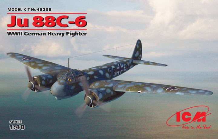 ICM 1/48 Ju 88_-6, WWII German Heavy Fighter | 4823044404889