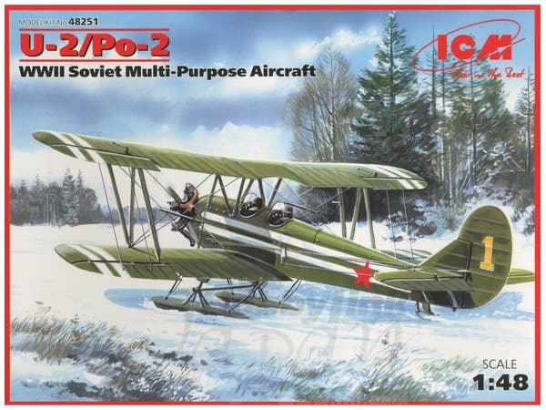 ICM 1/48 U-2/Po-2, WWII Soviet Multi-Purpose Aircraft | 4823044403073