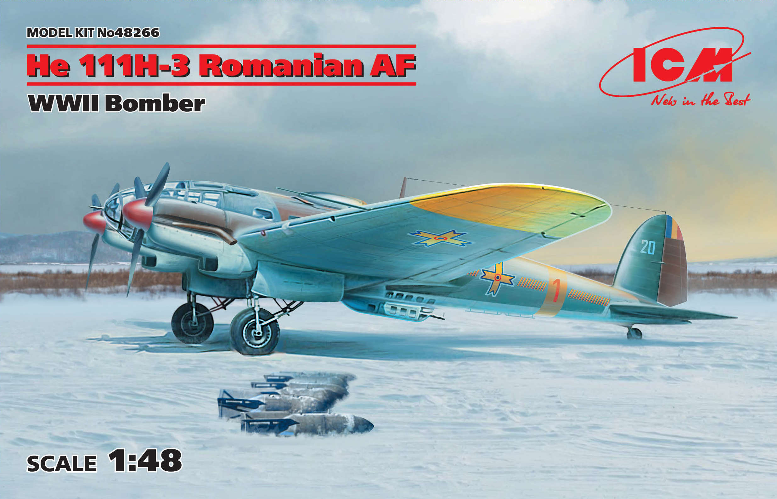 ICM He 111H-3 Romanian AF, WWII Bomber | 4823044406272