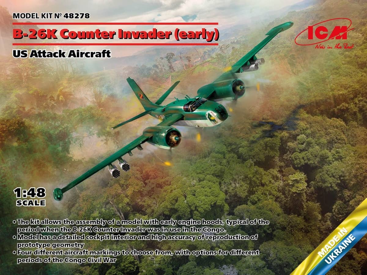 ICM 1/48 B-26K Counter Invader (early), US Attack Aircraft | 4823044408597