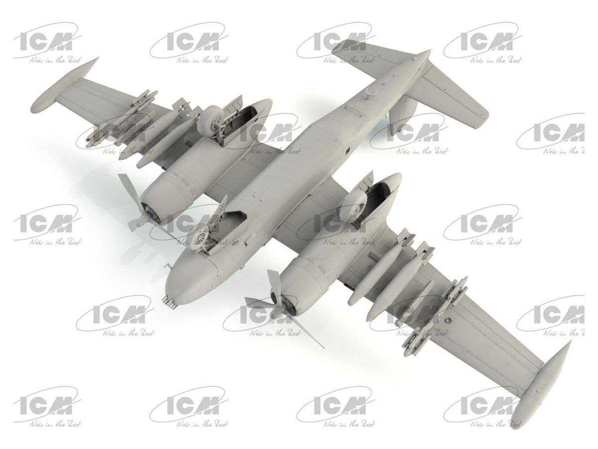 ICM 1/48 B-26K Counter Invader, USAF Vietnam War Attack Aircraft | 4823044407613