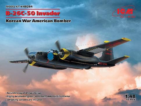 ICM 1/48 B-26C-50 Invader, Korean War American Bomber | 4823044406302