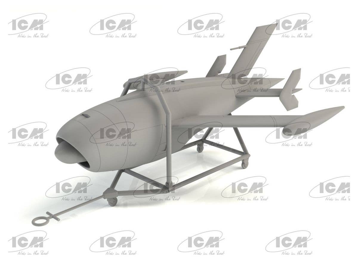 ICM 1/48 Q-2A (KDA-1) Firebee with trailer (1 airplane and trailer) | 4823044407644