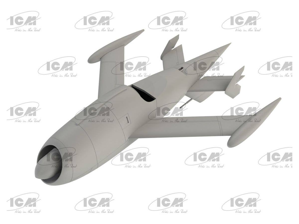 ICM 1/48 Q-2A (KDA-1) Firebee with trailer (1 airplane and trailer) | 4823044407644