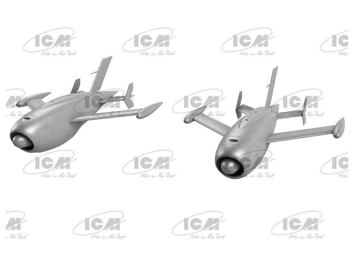 ICM 1/48 Q-2A (KDA-1) Firebee, US Drone (2 Airplanes and Pilons) | 4823044407668