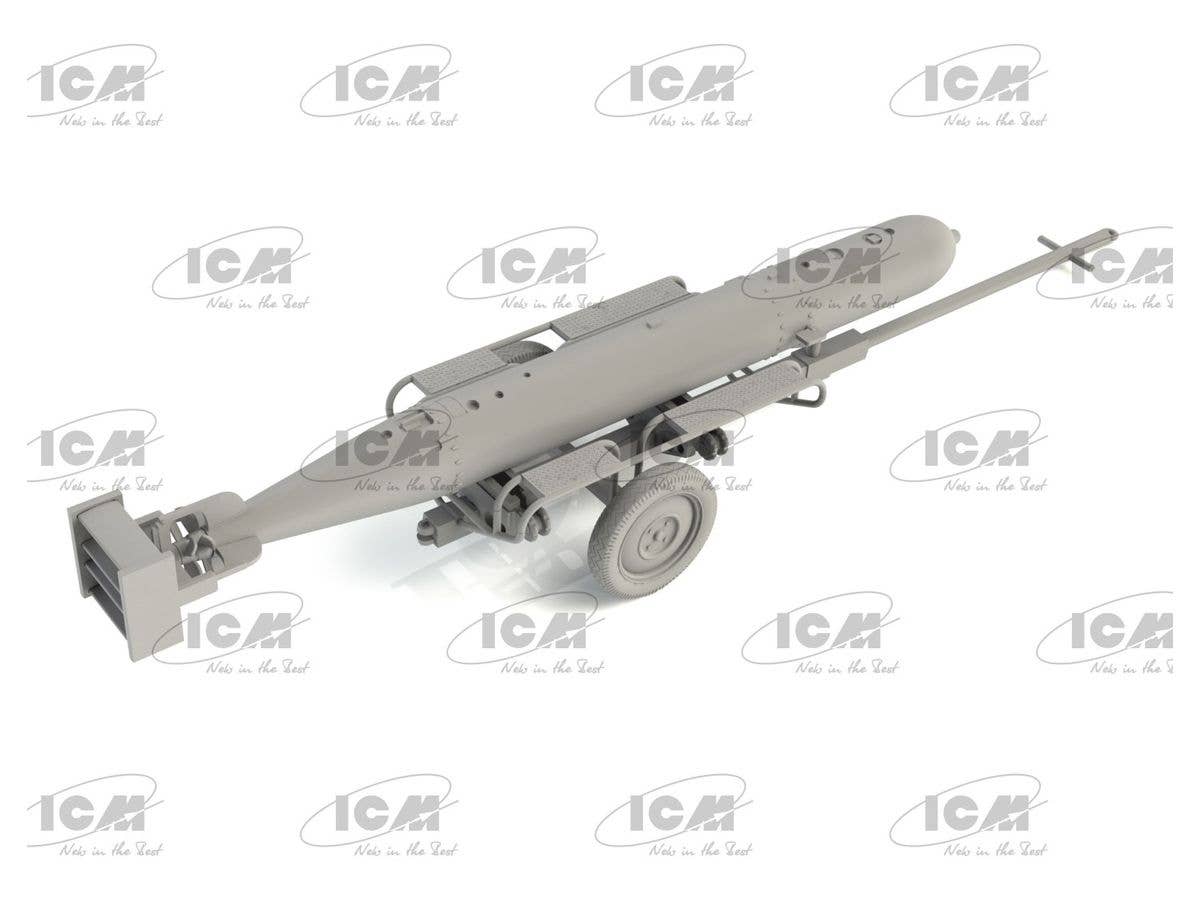 ICM 1/48 WWII German Torpedo Trailer (100% new molds) | 4823044407736