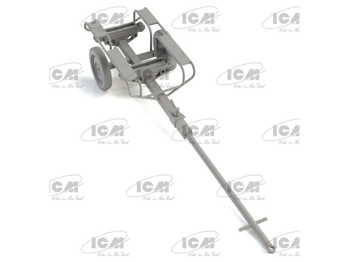 ICM 1/48 WWII German Torpedo Trailer (100% new molds) | 4823044407736