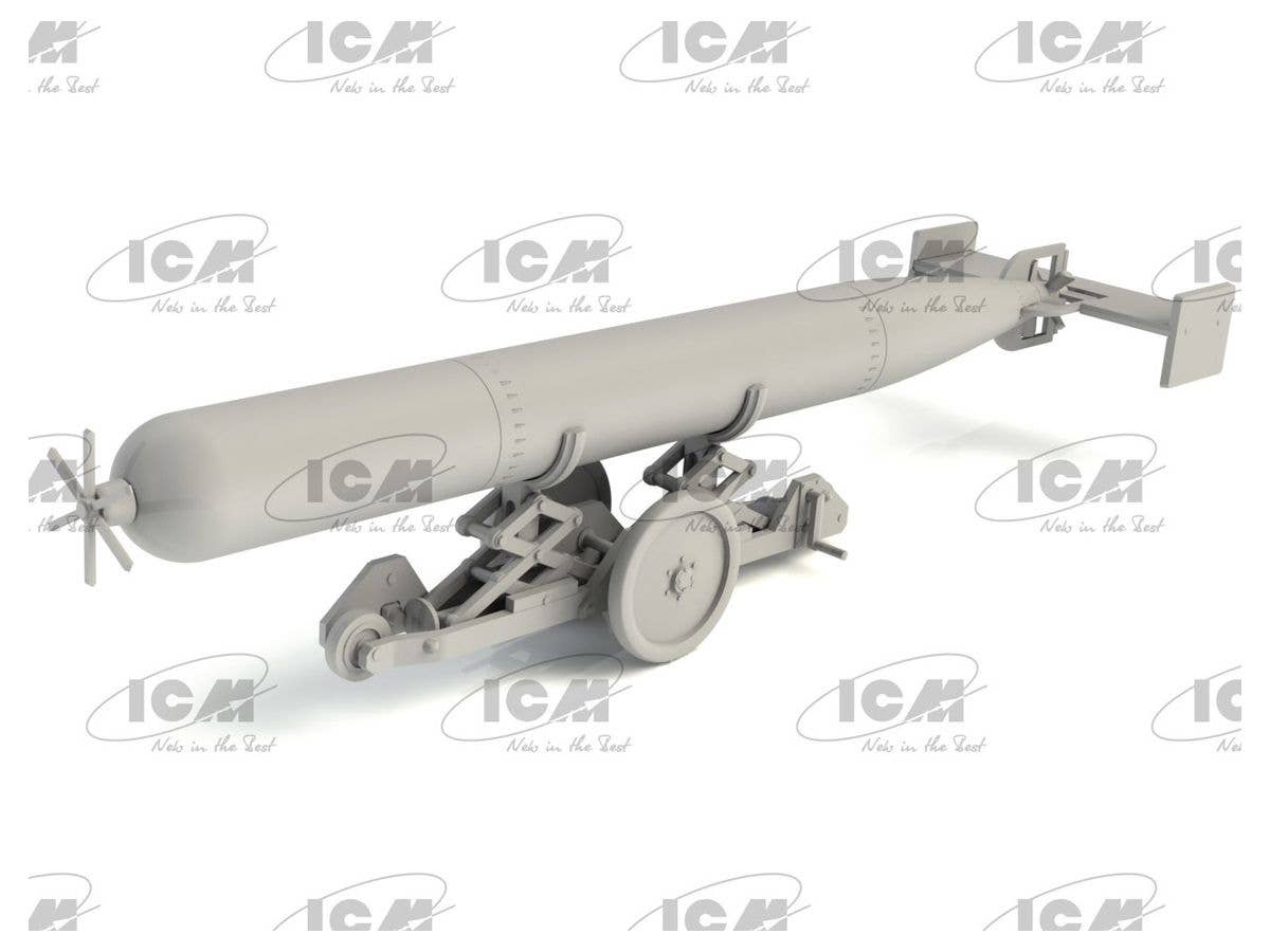 ICM 1/48 WWII British Torpedo Trailer (100% new molds) | 4823044407743