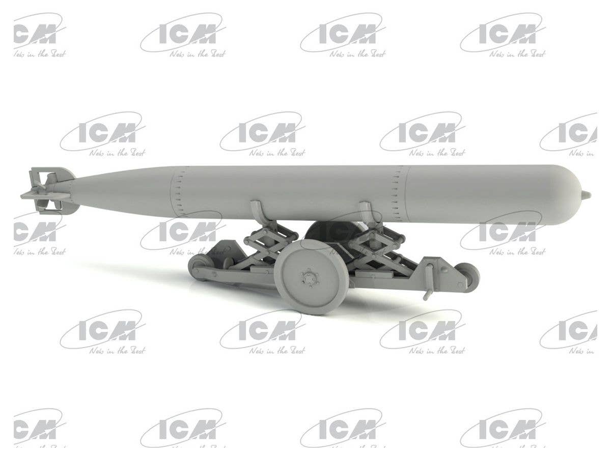 ICM 1/48 WWII British Torpedo Trailer (100% new molds) | 4823044407743